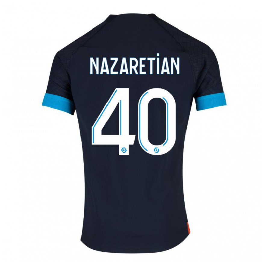 Kandiny Herren Manuel Nazaretian #40 Schwarz Olympia Auswärtstrikot Trikot 2022/23 T-Shirt
