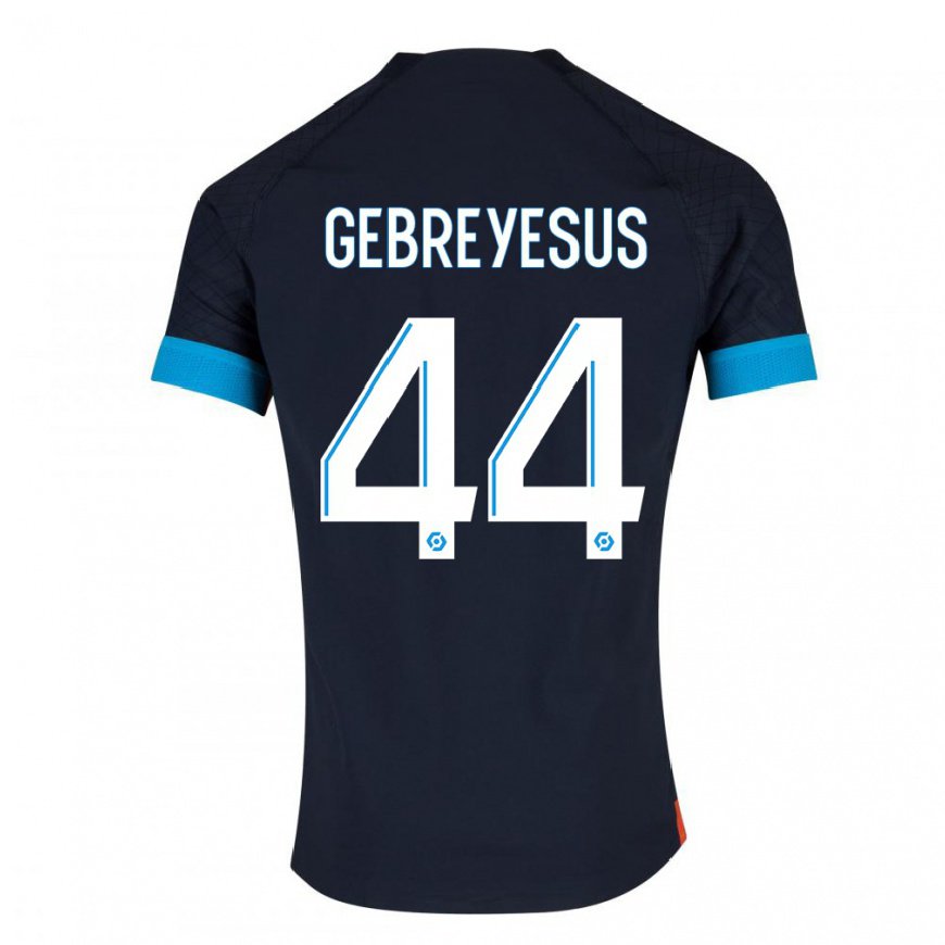 Kandiny Herren Esey Gebreyesus #44 Schwarz Olympia Auswärtstrikot Trikot 2022/23 T-Shirt