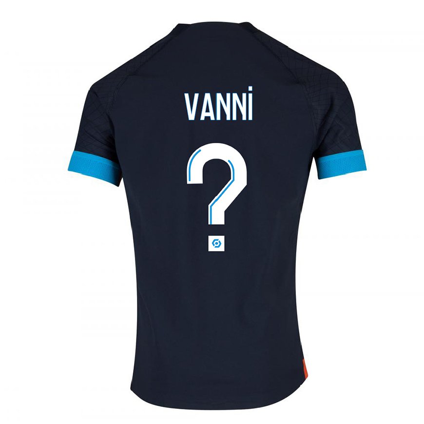 Kandiny Herren Fabio Vanni #0 Schwarz Olympia Auswärtstrikot Trikot 2022/23 T-Shirt