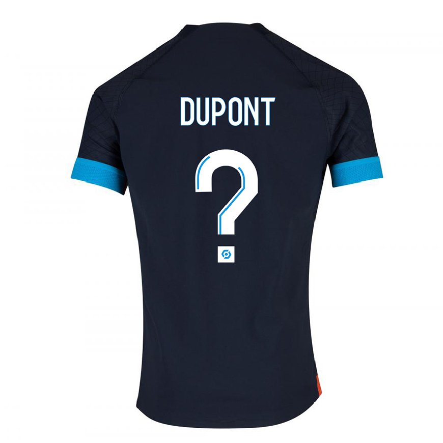 Kandiny Herren Hugo Dupont #0 Schwarz Olympia Auswärtstrikot Trikot 2022/23 T-Shirt