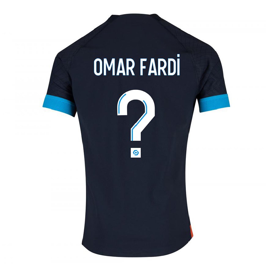 Kandiny Herren El Omar Fardi #0 Schwarz Olympia Auswärtstrikot Trikot 2022/23 T-Shirt