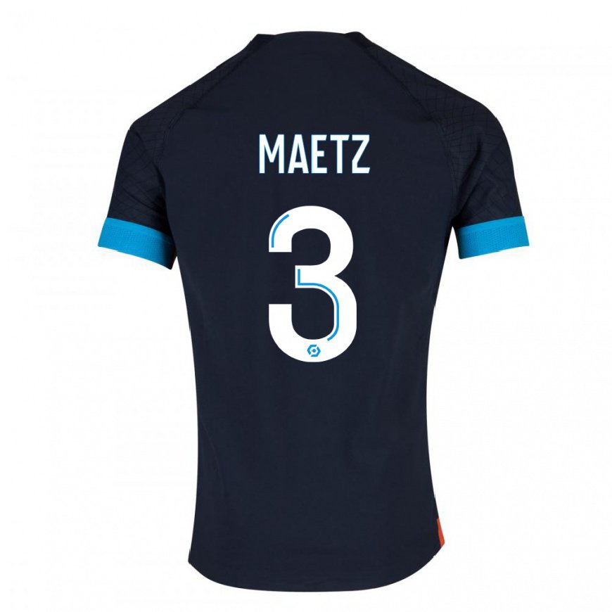 Kandiny Herren Agathe Maetz #3 Schwarz Olympia Auswärtstrikot Trikot 2022/23 T-Shirt