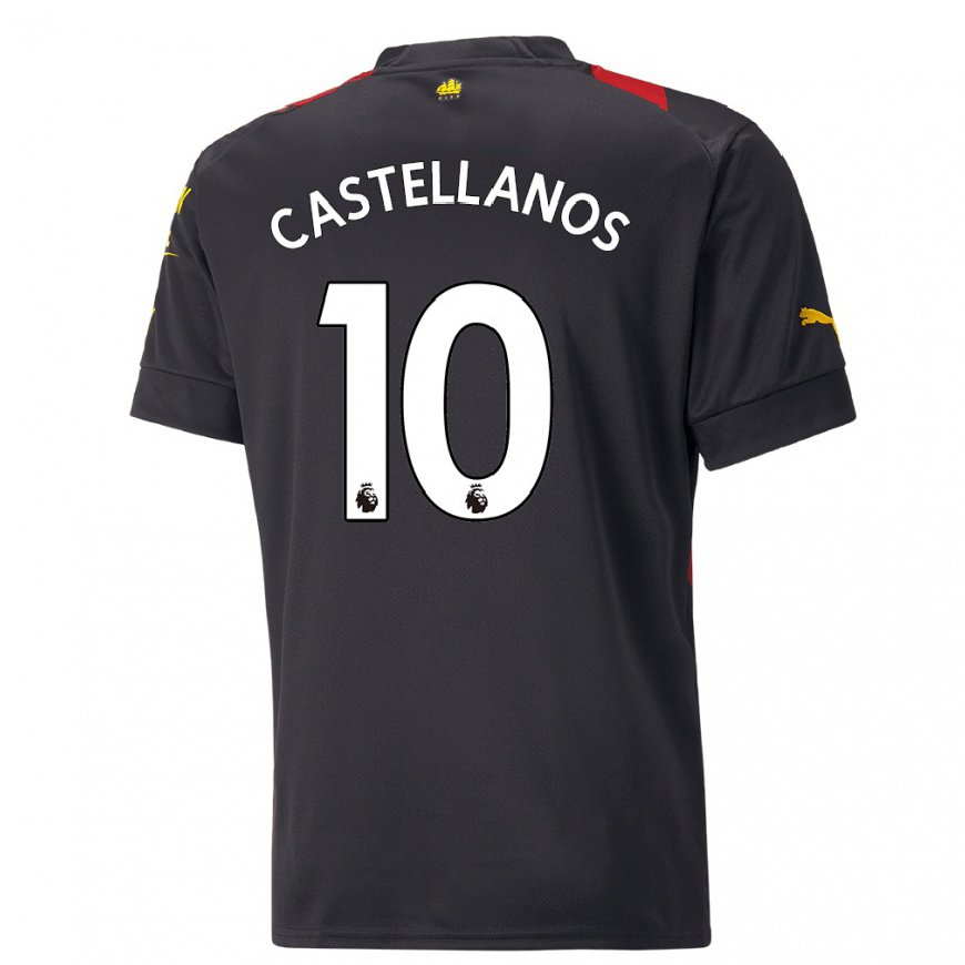 Kandiny Herren Deyna Castellanos #10 Schwarz Rot Auswärtstrikot Trikot 2022/23 T-shirt