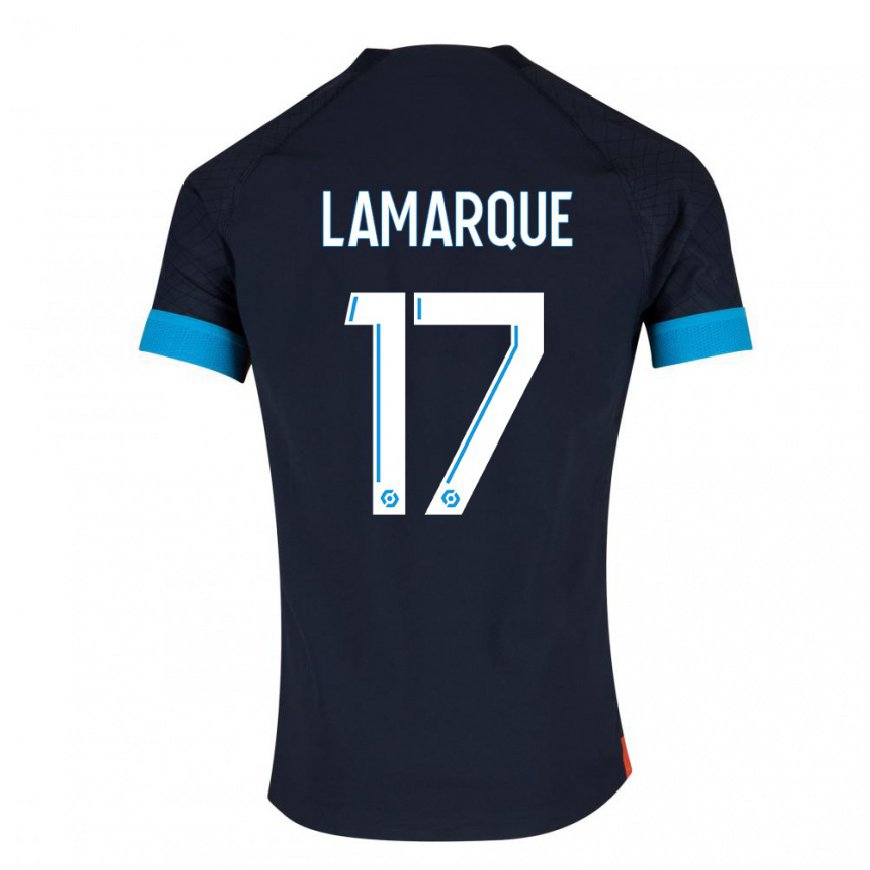 Kandiny Herren Alais Lamarque #17 Schwarz Olympia Auswärtstrikot Trikot 2022/23 T-Shirt
