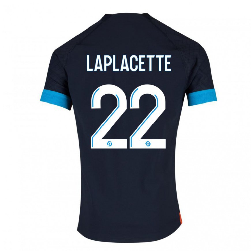 Kandiny Herren Tess Laplacette #22 Schwarz Olympia Auswärtstrikot Trikot 2022/23 T-Shirt