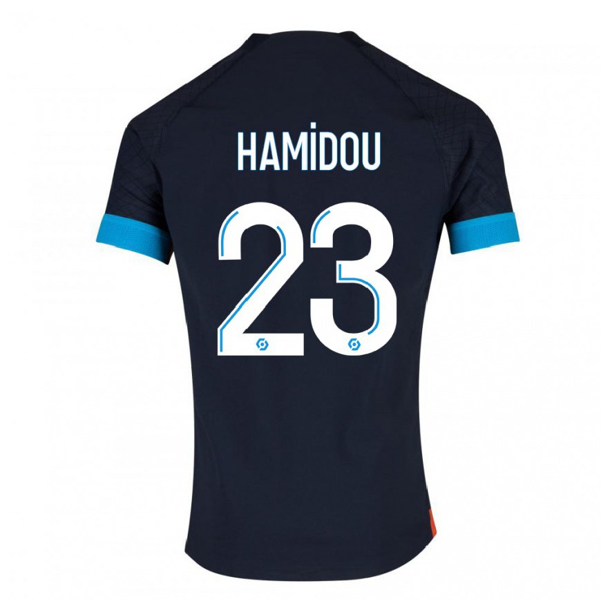 Kandiny Herren Jamila Hamidou #23 Schwarz Olympia Auswärtstrikot Trikot 2022/23 T-Shirt