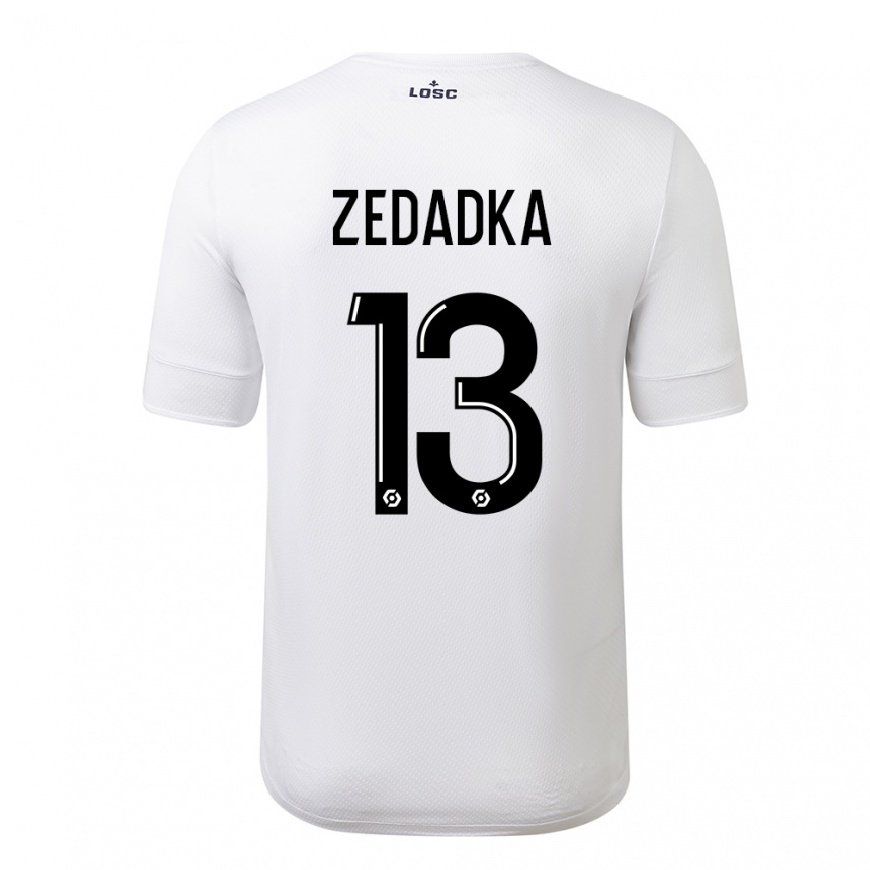 Kandiny Herren Akim Zedadka #13 Weiß Purpur Auswärtstrikot Trikot 2022/23 T-Shirt