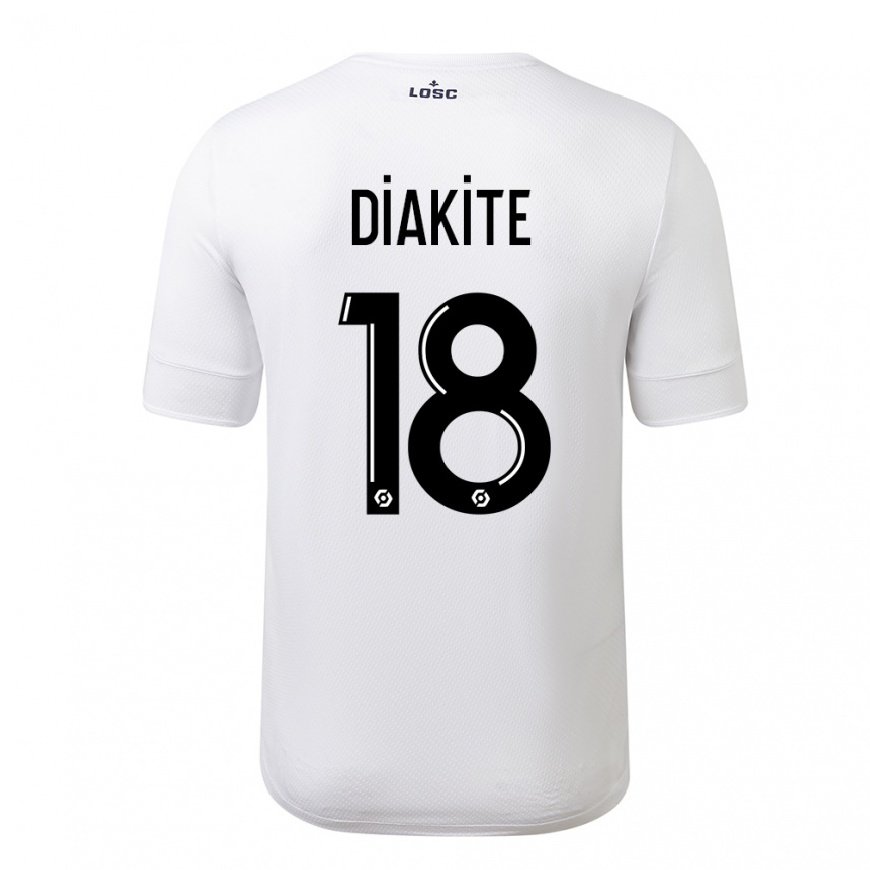 Kandiny Herren Bafode Diakite #18 Weiß Purpur Auswärtstrikot Trikot 2022/23 T-Shirt