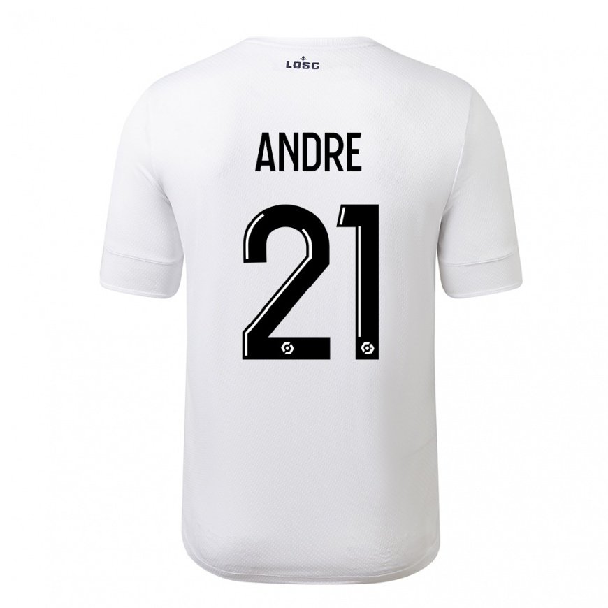 Kandiny Herren Benjamin Andre #21 Weiß Purpur Auswärtstrikot Trikot 2022/23 T-Shirt