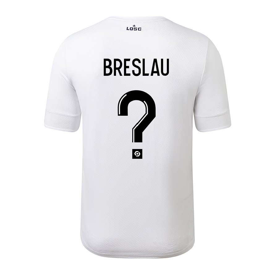 Kandiny Herren Jessy Breslau #0 Weiß Purpur Auswärtstrikot Trikot 2022/23 T-Shirt