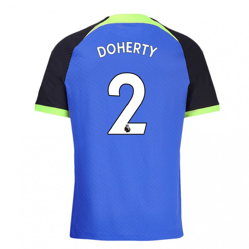 Kandiny Herren Matt Doherty #2 Blau Grün Auswärtstrikot Trikot 2022/23 T-shirt