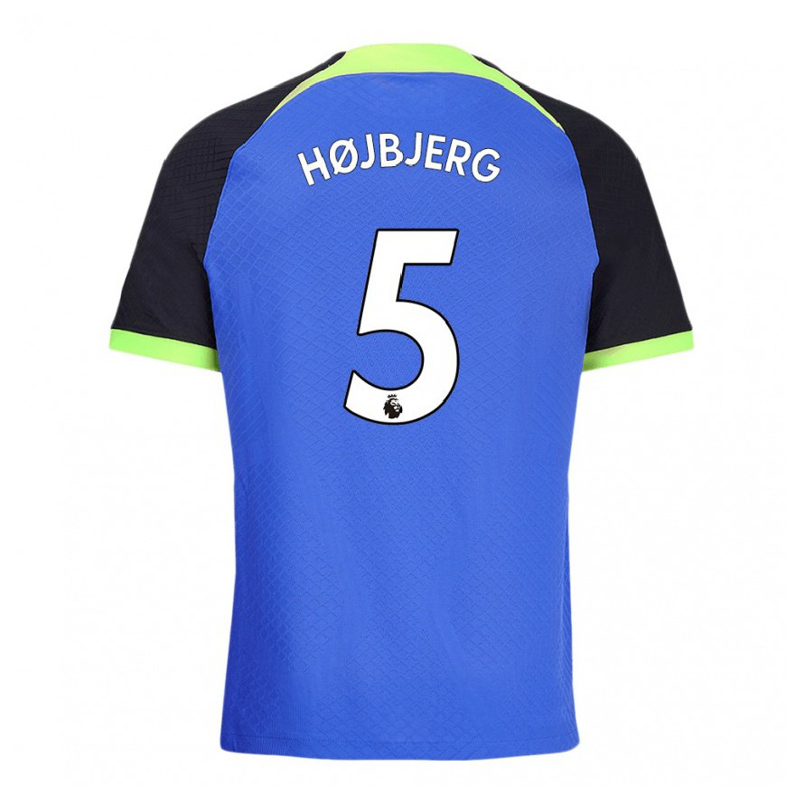 Kandiny Herren Pierre Emile Hojbjerg #5 Blau Grün Auswärtstrikot Trikot 2022/23 T-shirt