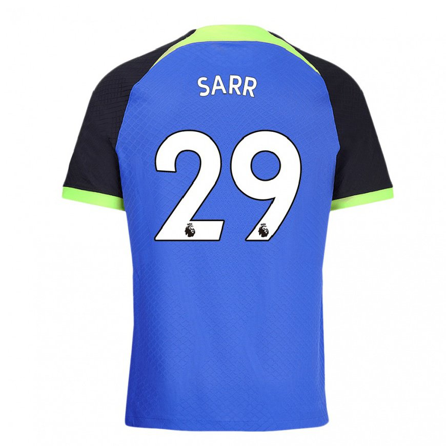 Kandiny Herren Pape Matar Sarr #29 Blau Grün Auswärtstrikot Trikot 2022/23 T-shirt