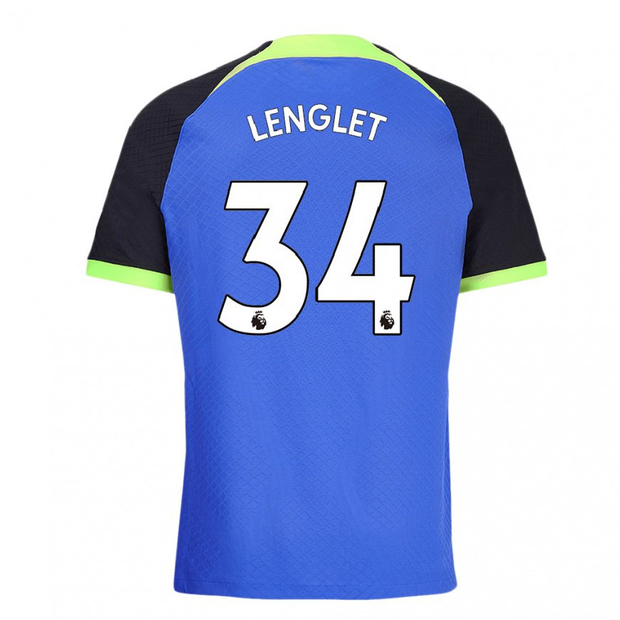 Kandiny Herren Clement Lenglet #34 Blau Grün Auswärtstrikot Trikot 2022/23 T-shirt