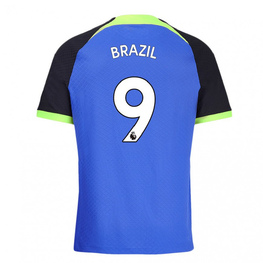 Kandiny Herren Ellie Brazil #9 Blau Grün Auswärtstrikot Trikot 2022/23 T-shirt