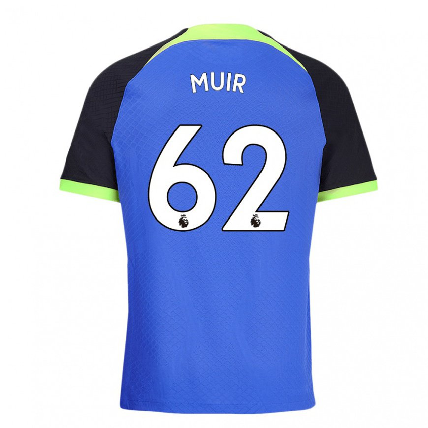 Kandiny Herren Marqes Muir #62 Blau Grün Auswärtstrikot Trikot 2022/23 T-shirt
