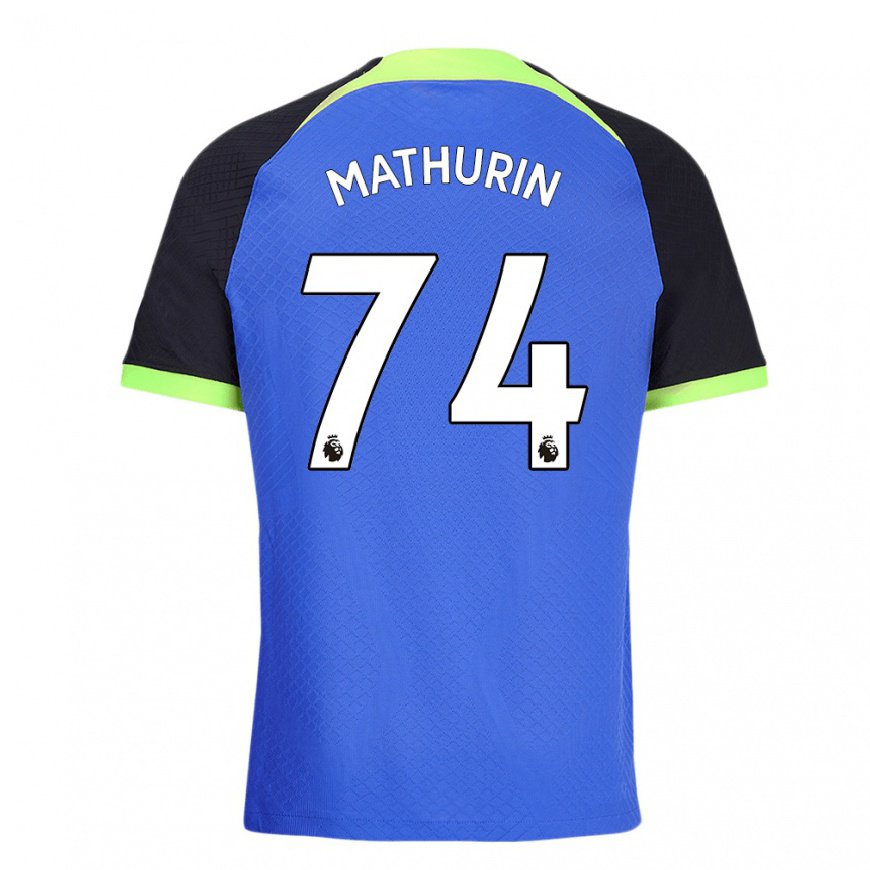 Kandiny Herren Roshaun Mathurin #74 Blau Grün Auswärtstrikot Trikot 2022/23 T-shirt