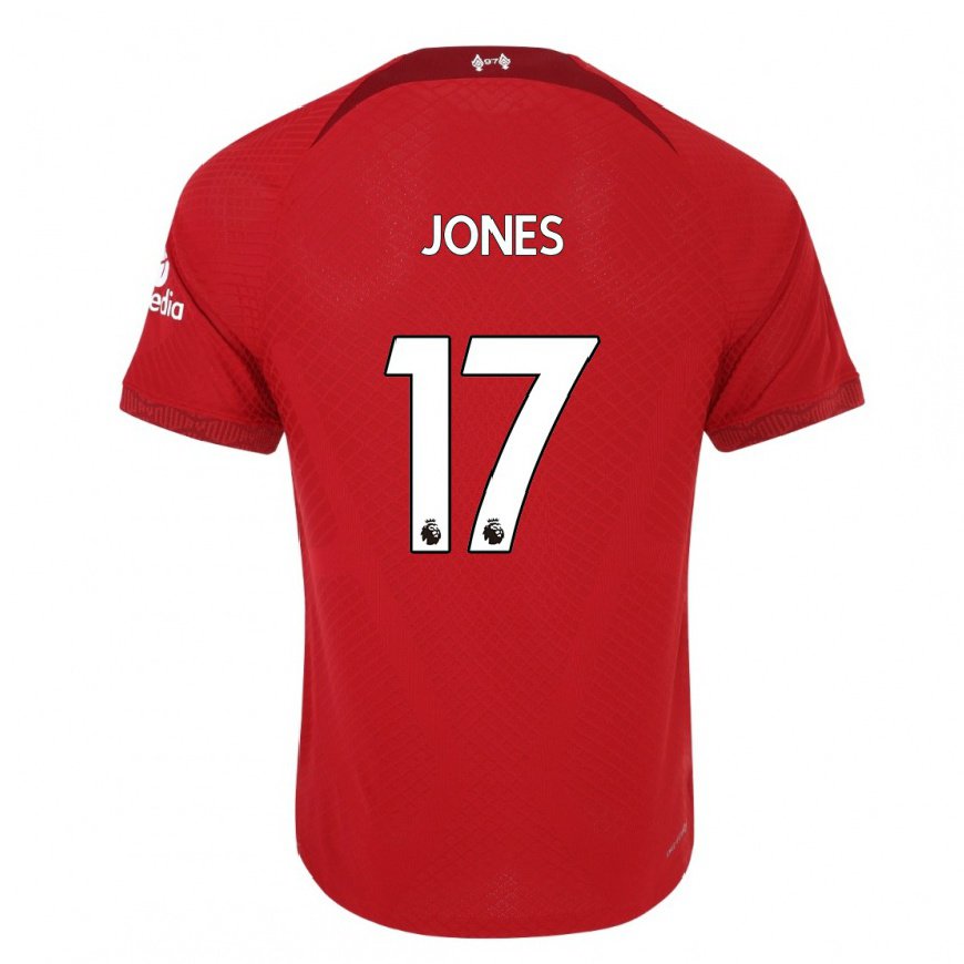 Kandiny Damen Curtis Jones #17 Dunkelrot Heimtrikot Trikot 2022/23 T-Shirt