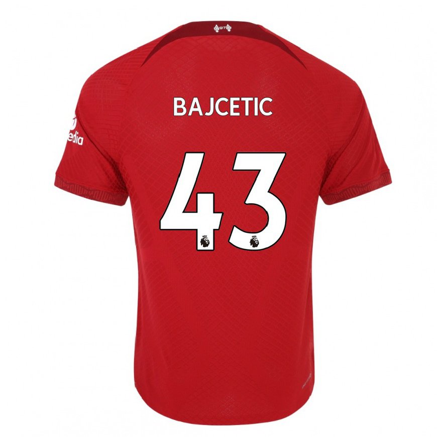 Kandiny Damen Stefan Bajcetic #43 Dunkelrot Heimtrikot Trikot 2022/23 T-Shirt