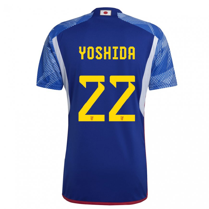 Kandiny Kinder Japanische Maya Yoshida #22 Königsblau Heimtrikot Trikot 22-24 T-shirt