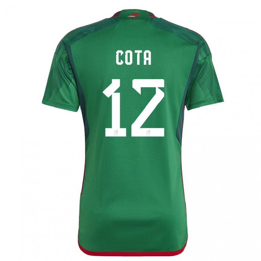 Kandiny Kinder Mexikanische Rodolfo Cota #12 Grün Heimtrikot Trikot 22-24 T-shirt