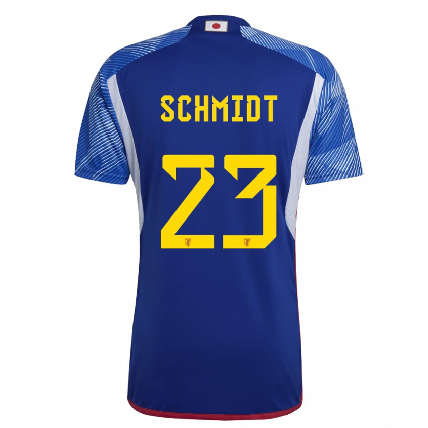 Kandiny Herren Japanische Daniel Schmidt #23 Königsblau Heimtrikot Trikot 22-24 T-shirt