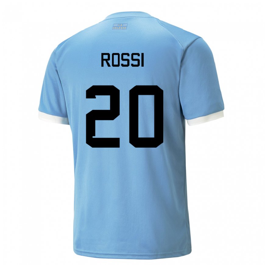 Kandiny Herren Uruguayische Diego Rossi #20 Blau Heimtrikot Trikot 22-24 T-shirt