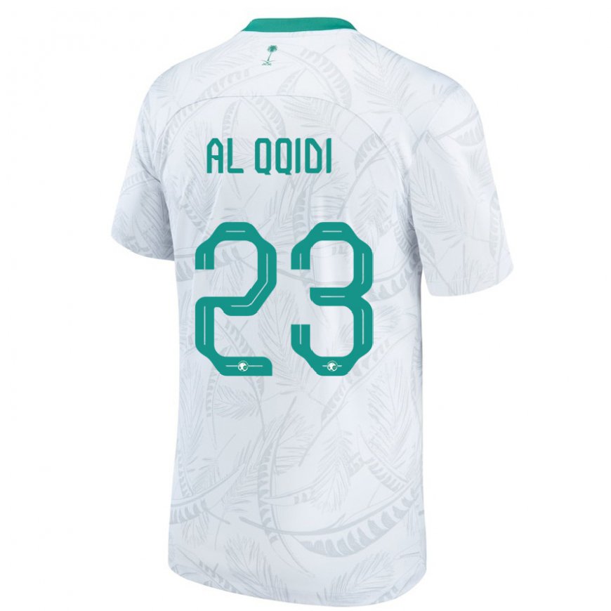 Kandiny Herren Saudi-arabische Nawaf Al Qqidi #23 Weiß Heimtrikot Trikot 22-24 T-shirt