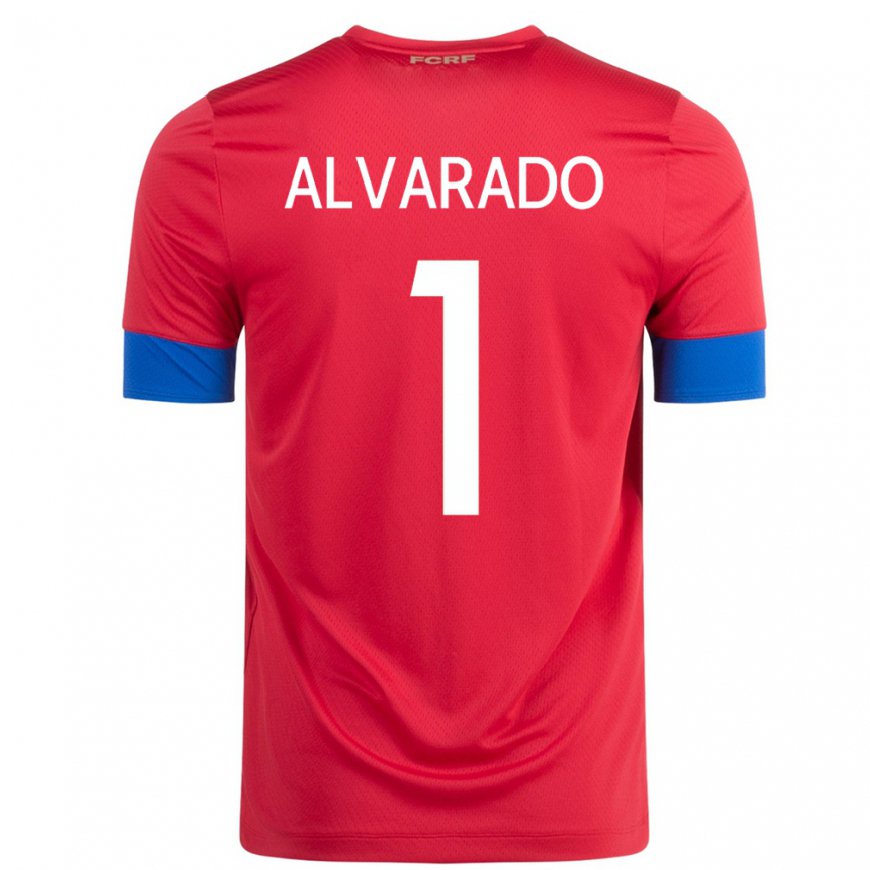 Kandiny Herren Costa-ricanische Esteban Alvarado #1 Rot Heimtrikot Trikot 22-24 T-shirt