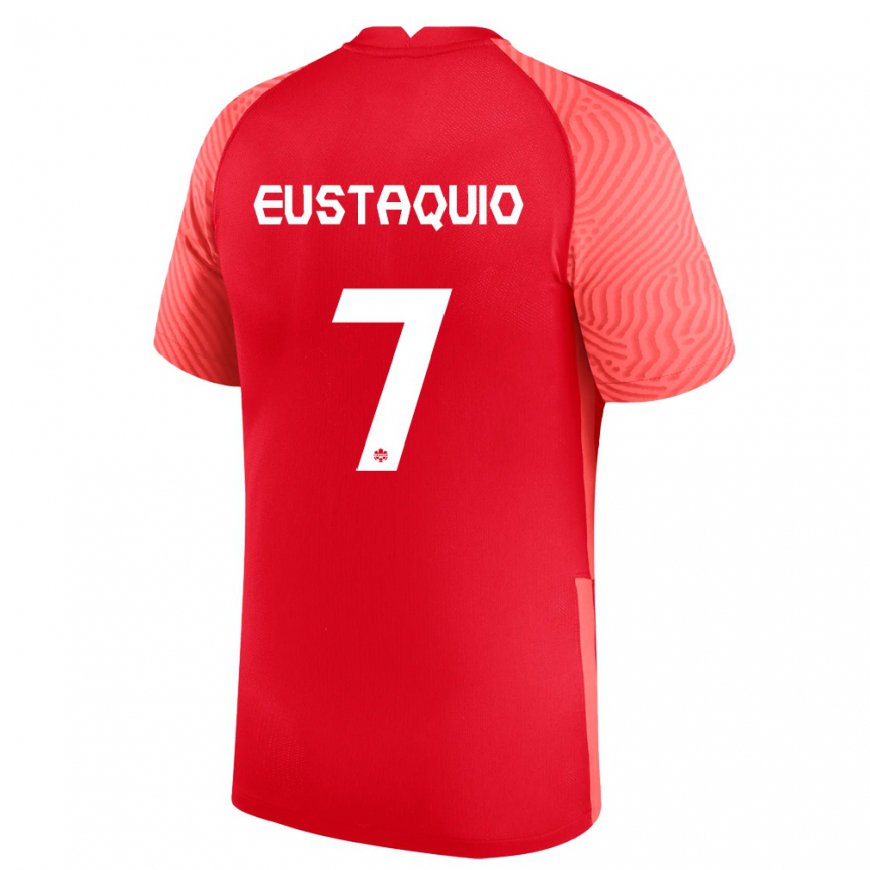 Kandiny Damen Kanadische Stephen Eustaquio #7 Rot Heimtrikot Trikot 22-24 T-shirt