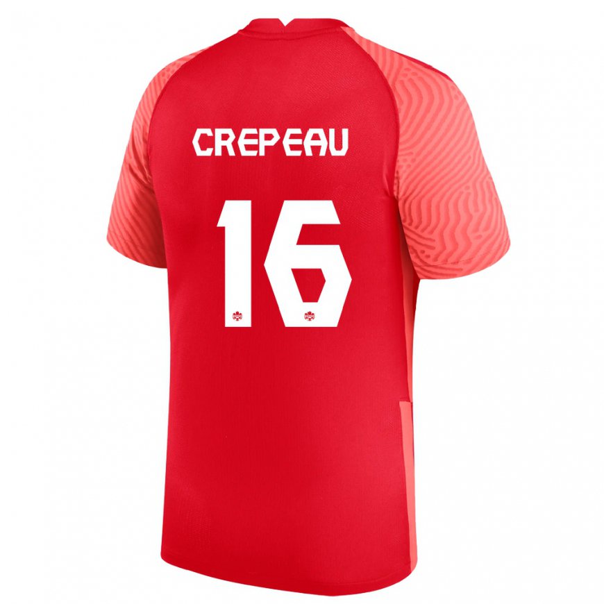 Kandiny Damen Kanadische Maxime Crepeau #16 Rot Heimtrikot Trikot 22-24 T-shirt