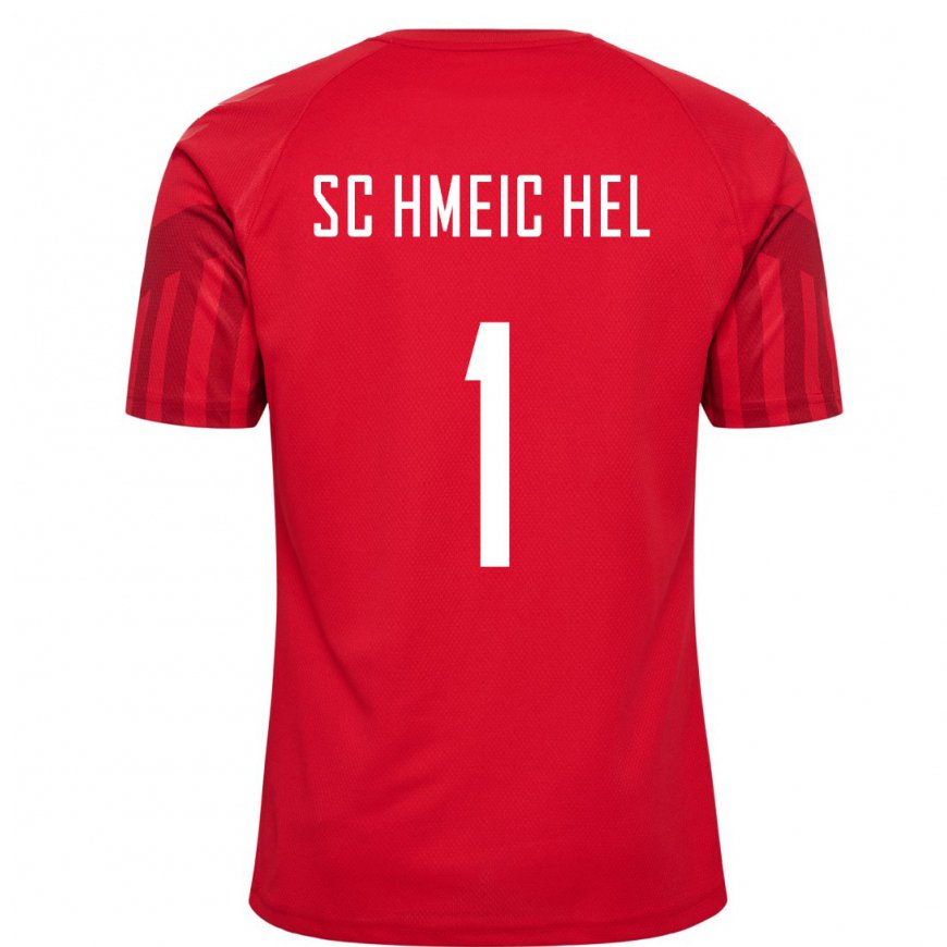 Kandiny Damen Dänische Kasper Schmeichel #1 Rot Heimtrikot Trikot 22-24 T-shirt