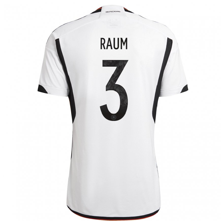 Kandiny Damen Deutsche David Raum #3 Weiß Schwarz Heimtrikot Trikot 22-24 T-shirt