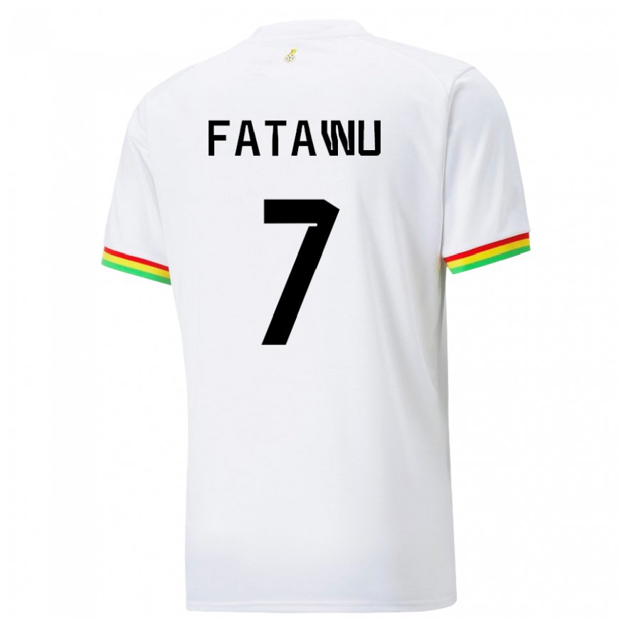 Kandiny Damen Ghanaische Issahaku Fatawu #7 Weiß Heimtrikot Trikot 22-24 T-shirt