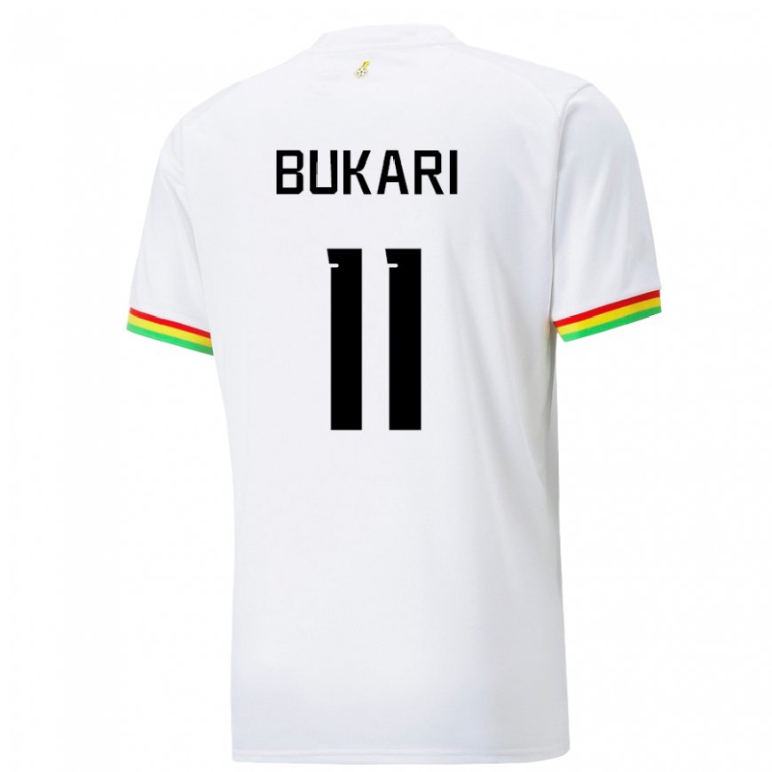 Kandiny Damen Ghanaische Osman Bukari #11 Weiß Heimtrikot Trikot 22-24 T-shirt