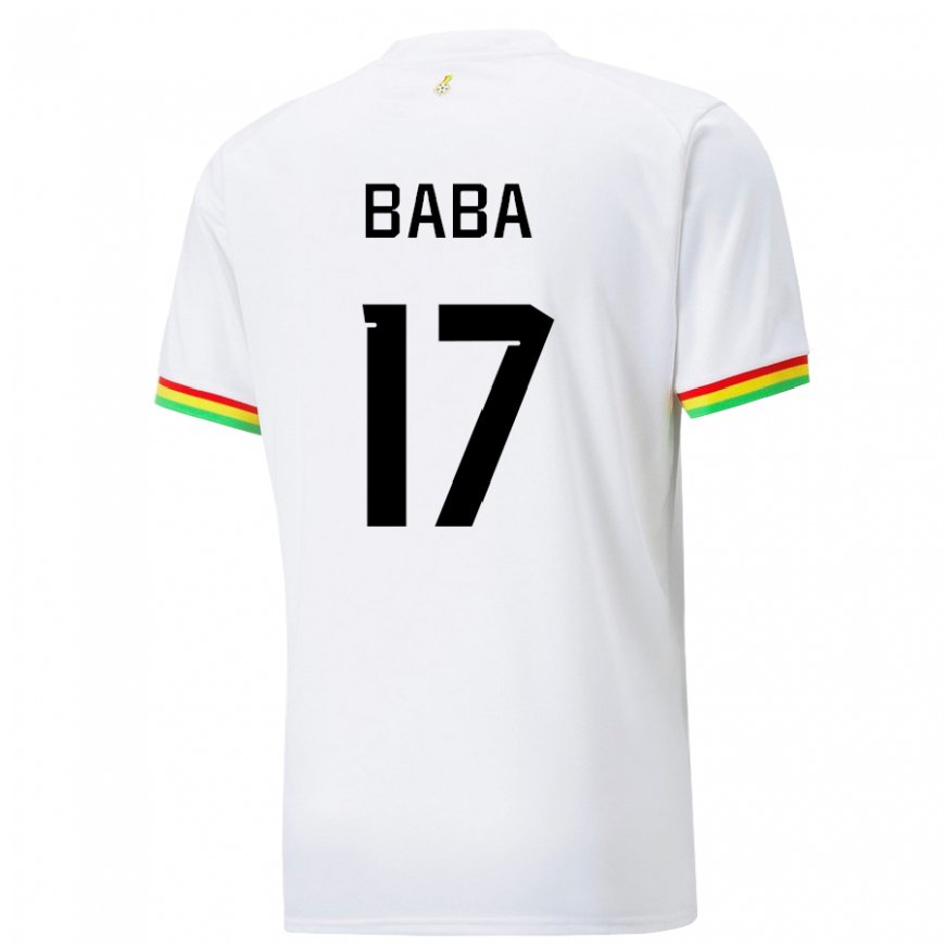 Kandiny Damen Ghanaische Abdul-rahman Baba #17 Weiß Heimtrikot Trikot 22-24 T-shirt