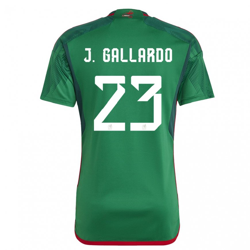 Kandiny Damen Mexikanische Jesus Gallardo #23 Grün Heimtrikot Trikot 22-24 T-shirt