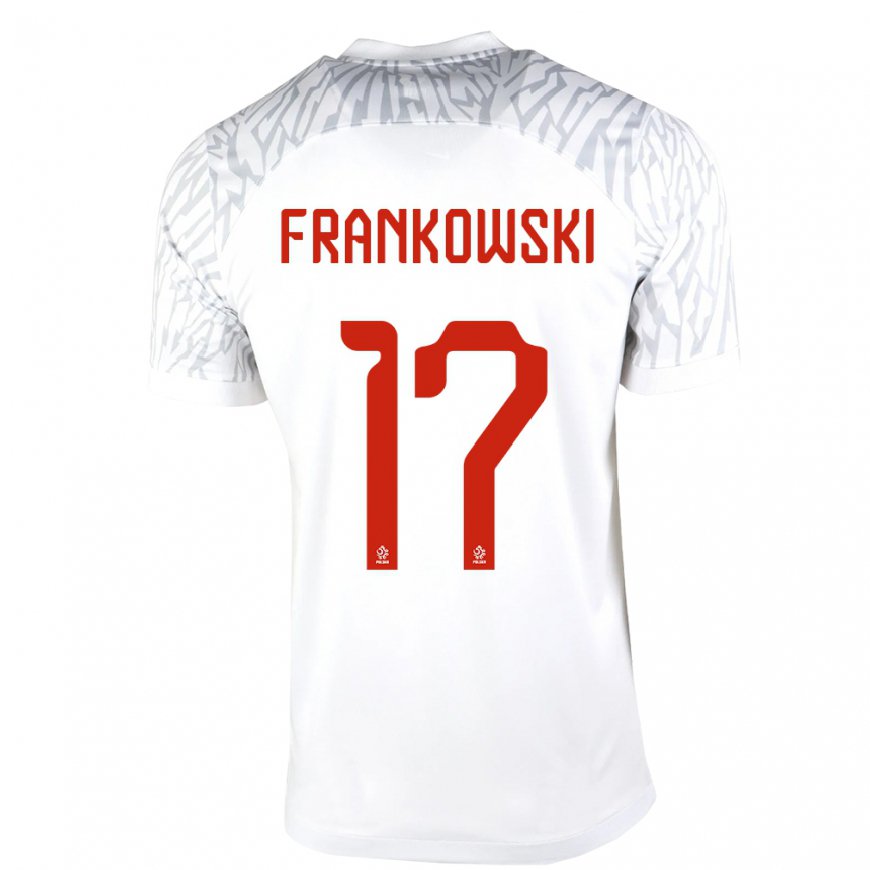 Kandiny Damen Polnische Przemyslaw Frankowski #17 Weiß Heimtrikot Trikot 22-24 T-shirt