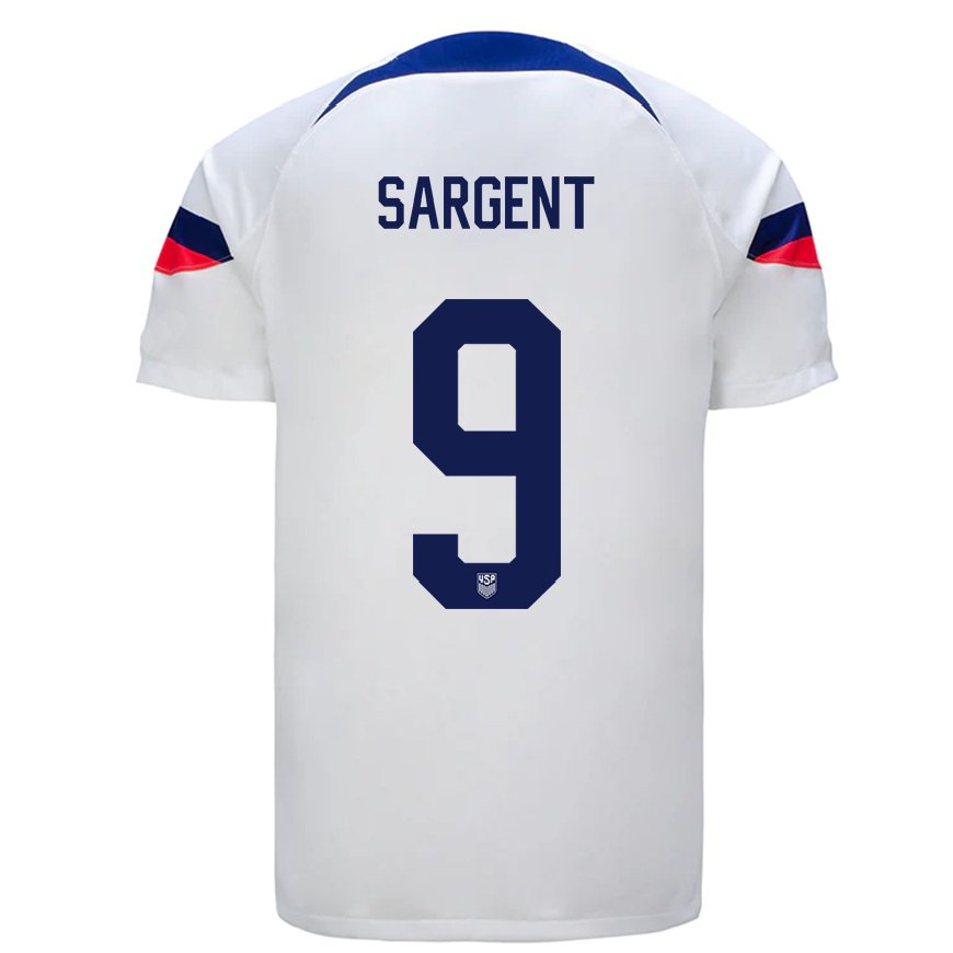 Kandiny Damen Us-amerikanische Josh Sargent #9 Weiß Heimtrikot Trikot 22-24 T-shirt