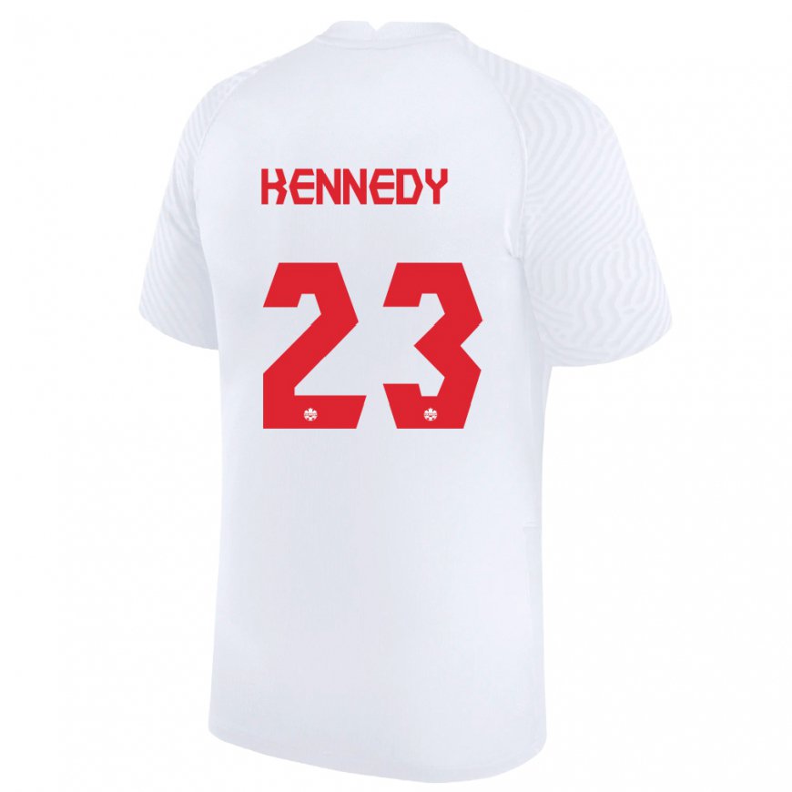 Kandiny Damen Kanadische Scott Kennedy #23 Weiß Auswärtstrikot Trikot 22-24 T-shirt
