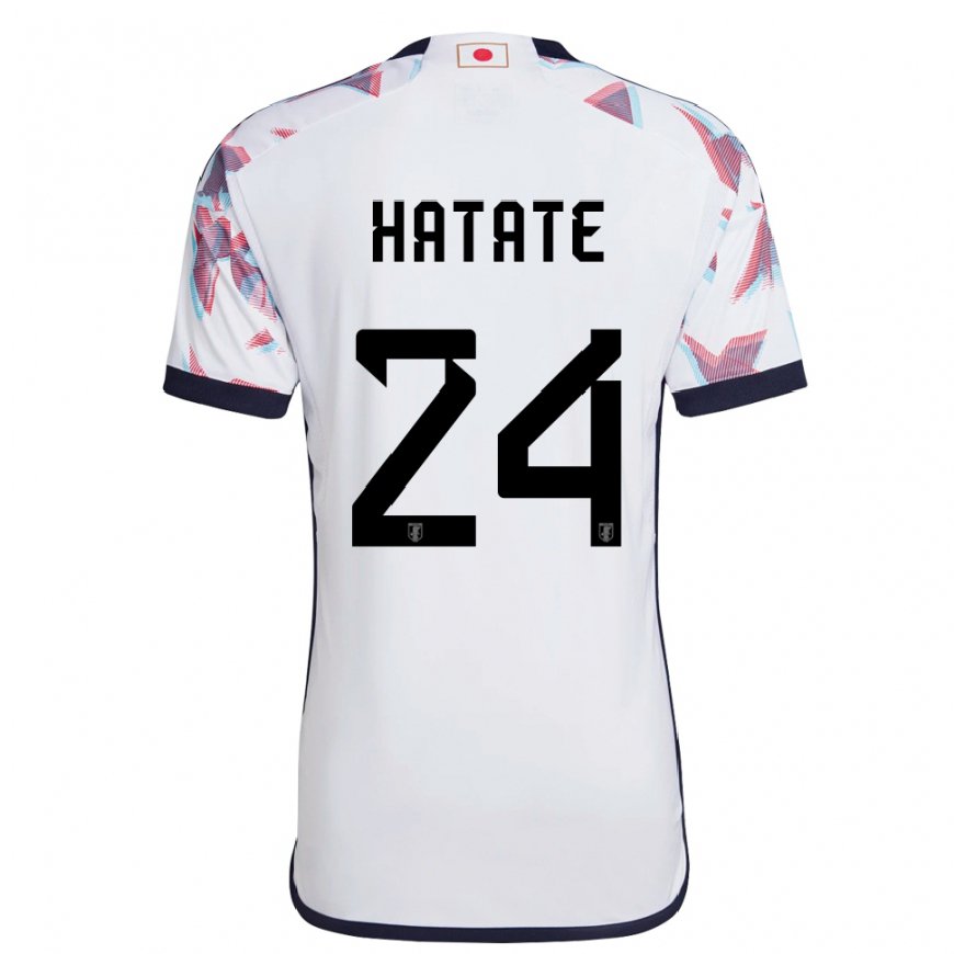 Kandiny Damen Japanische Reo Hatate #24 Weiß Auswärtstrikot Trikot 22-24 T-shirt