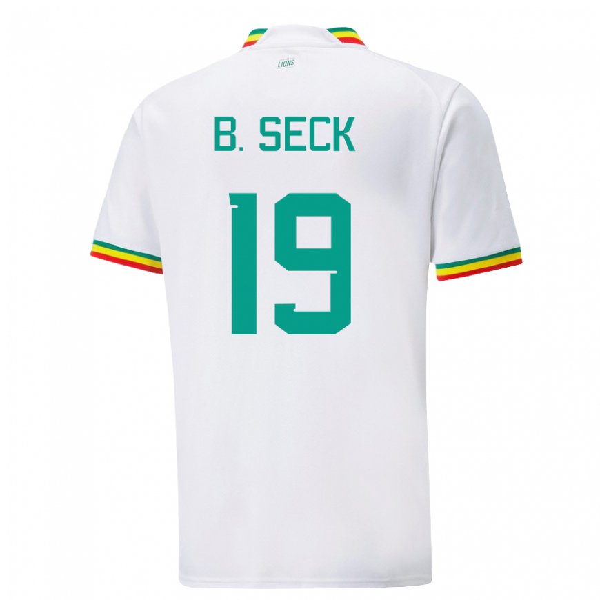 Kandiny Kinder Senegalesische Bineta Korkel Seck #19 Weiß Heimtrikot Trikot 22-24 T-shirt