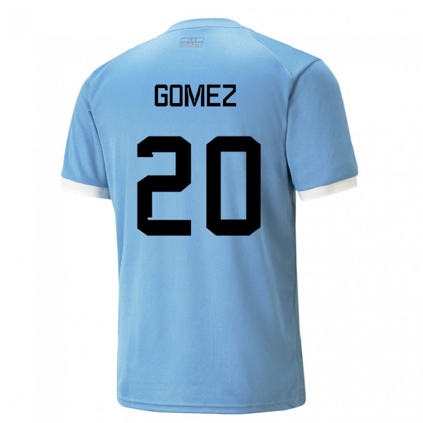 Kandiny Kinder Uruguayische Luciana Gomez #20 Blau Heimtrikot Trikot 22-24 T-shirt