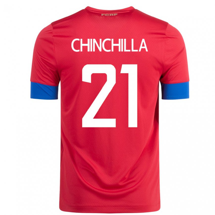 Kandiny Kinder Costa-ricanische Viviana Chinchilla #21 Rot Heimtrikot Trikot 22-24 T-shirt