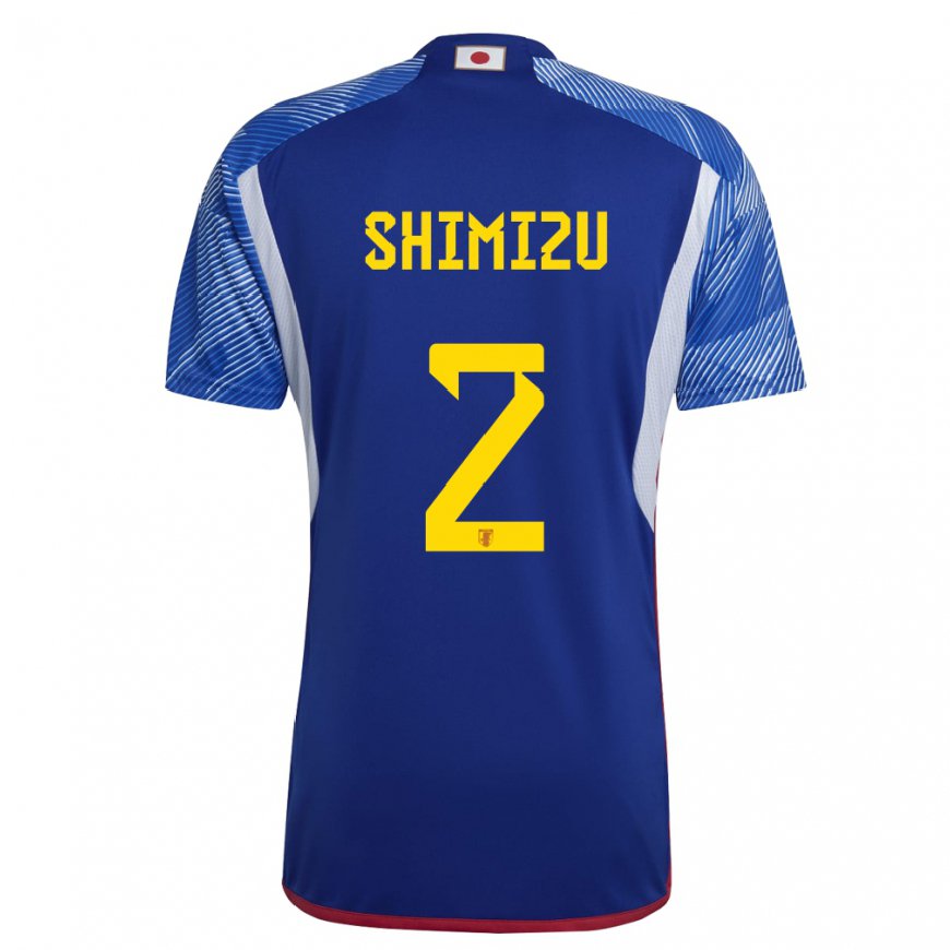 Kandiny Kinder Japanische Risa Shimizu #2 Königsblau Heimtrikot Trikot 22-24 T-shirt