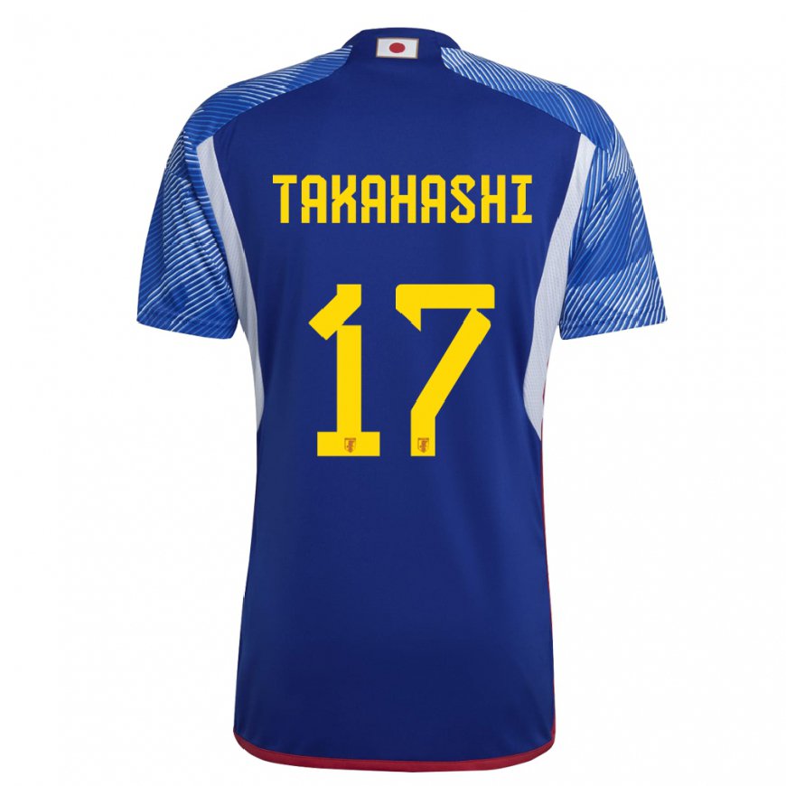 Kandiny Kinder Japanische Hana Takahashi #17 Königsblau Heimtrikot Trikot 22-24 T-shirt