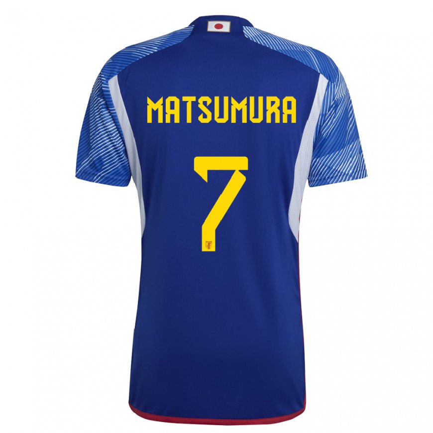Kandiny Kinder Japanische Kosuke Matsumura #7 Königsblau Heimtrikot Trikot 22-24 T-shirt