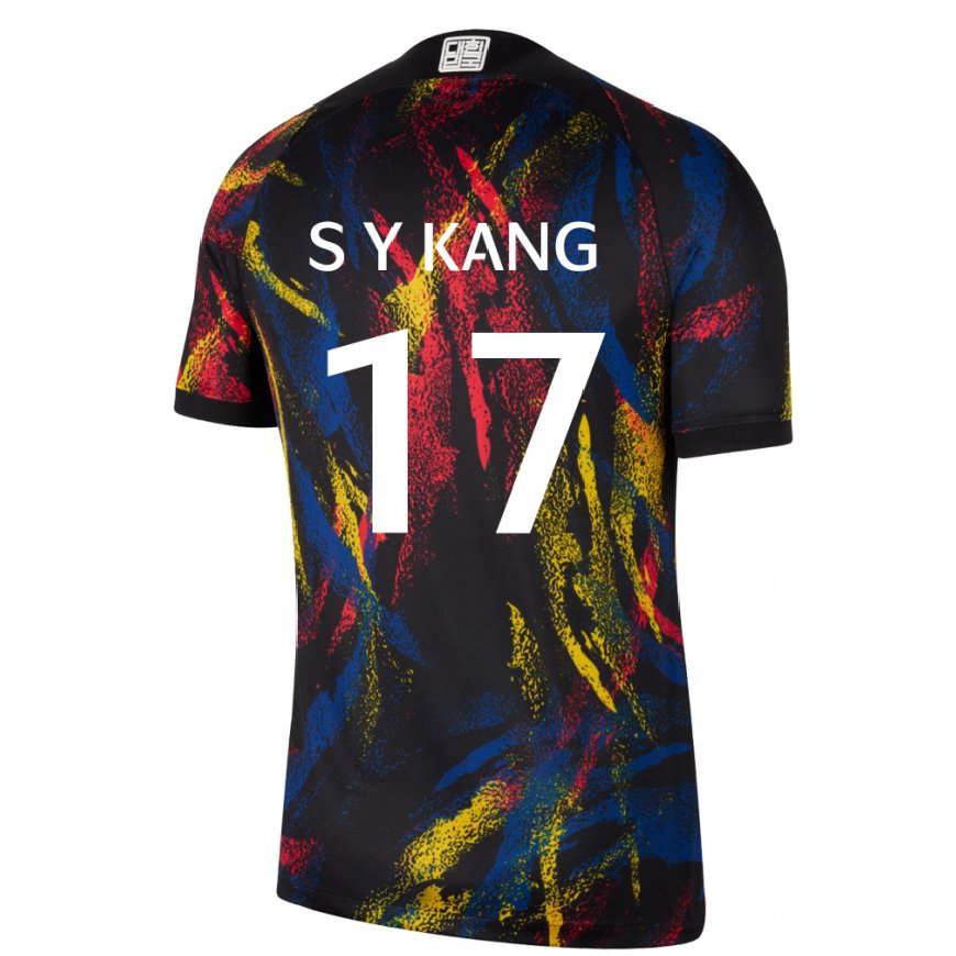 Kandiny Kinder Südkoreanische Kang Sang Yun #17 Mehrfarbig Auswärtstrikot Trikot 22-24 T-shirt