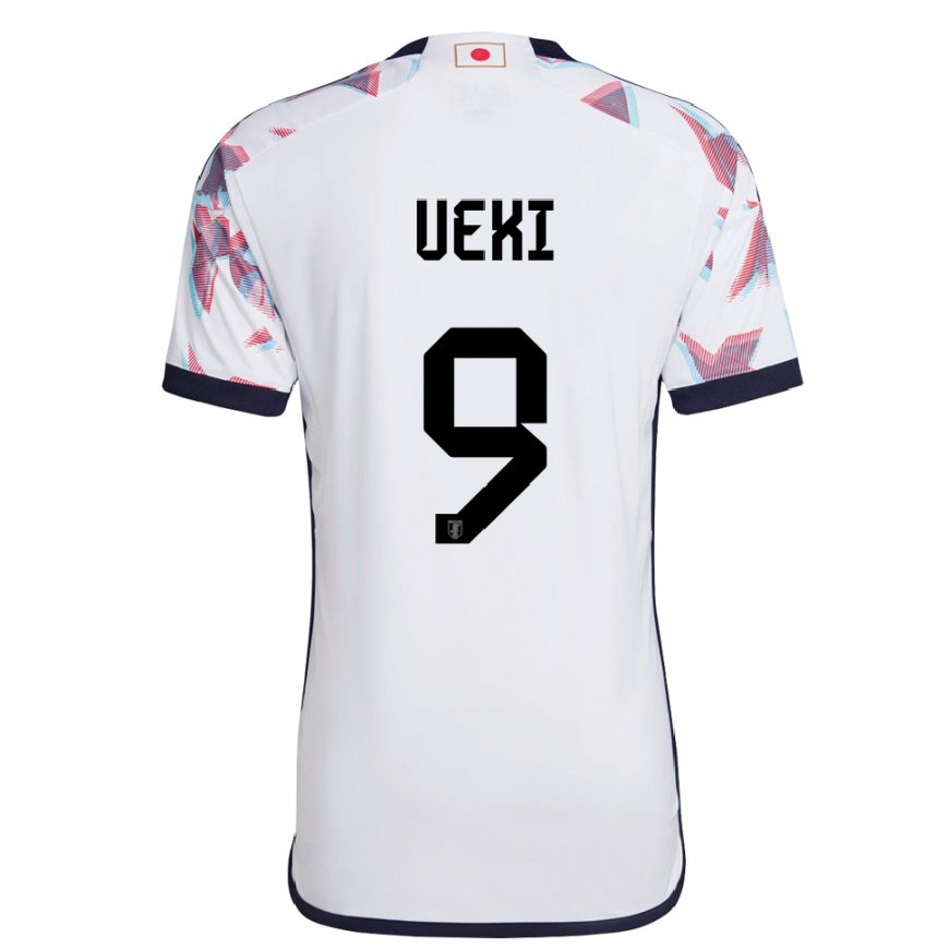Kandiny Kinder Japanische Riko Ueki #9 Weiß Auswärtstrikot Trikot 22-24 T-shirt