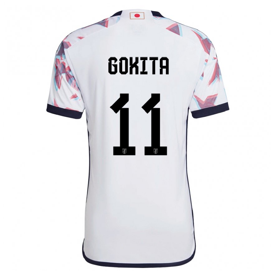 Kandiny Kinder Japanische Kishin Gokita #11 Weiß Auswärtstrikot Trikot 22-24 T-shirt